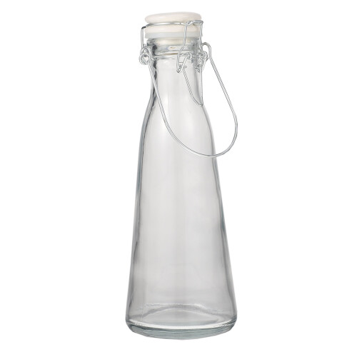 2Stk Glasflasche Brauflasche Mit Stopfen Getränkeflasche Ölfalsche
