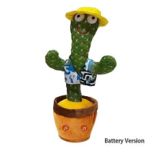 (Charging Version, Cactus E) Dancing Cactus Plush Toy, 120 Songs, Interactive Singing & Dancing Toy for Kids, Perfect Gift for Birthdays and Holidays