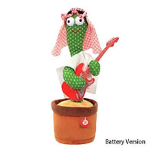 (Charging Version, Cactus N) Dancing Cactus Plush Toy, 120 Songs, Interactive Singing & Dancing Toy for Kids, Perfect Gift for Birthdays and Holidays