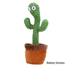 (Charging Version, Cactus A) Dancing Cactus Plush Toy, 120 Songs, Interactive Singing & Dancing Toy for Kids, Perfect Gift for Birthdays and Holidays