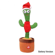 (Charging Version, Cactus H) Dancing Cactus Plush Toy, 120 Songs, Interactive Singing & Dancing Toy for Kids, Perfect Gift for Birthdays and Holidays