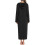 (S, Black) Women's Long Robe Hooded Bathrobe Zipper Up Duster Full Length Solid Zekai 2