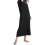 (S, Black) Women's Long Robe Hooded Bathrobe Zipper Up Duster Full Length Solid Zekai 4