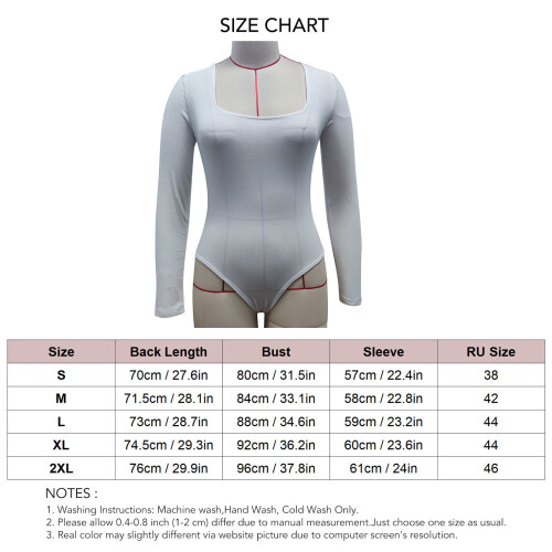 Slim-Fit Bodysuit 95% Baumwolle weiß Größe L 1