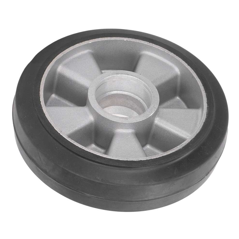 Durable 180Mm Black Rubber Load Wheel With 6204 Bearing Capability 4221351895152