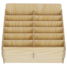 Multi Grid Handy Aufbewahrungsbox Holz Schreibtisch Halter