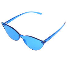 Blaue Cat Eye Sonnenbrille Leichte Party- Und Strandbrille