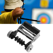 Archery Bowstring Serving Thread Jig Silicone Metal for Traditional, Recurve, Compound Bow Black