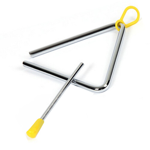 Compact 4 Inch Hand Percussion Triangle for Schools & Band Performances 2