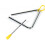 Kinder-Hand-Percussion-Triangel, 7 Zoll Metall 12
