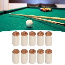 10 Stück Braun Spitzenabdeckungen für Poolcue-Spitzen 13 mm / 0,51 in