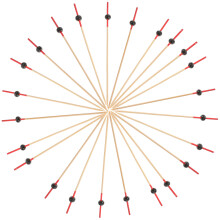 Food Picks Cocktail Sticks Holz 100