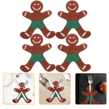 20 Weihnachtliche Besteckhüllen Lebkuchenmänner Aus