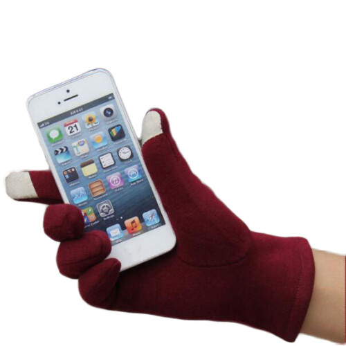 Women Touch Screen Warm Schnallen Rot 1