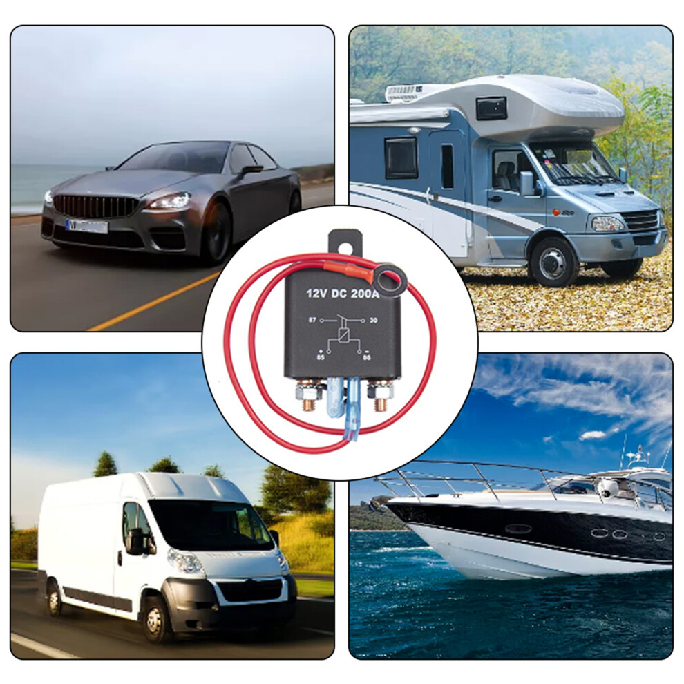 12V Dc 200A Wireless Remote Battery Disconnect Switch For Car Truck Rv 5011351898913