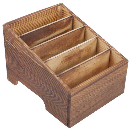 Office Handy Organisationsbox Aus Holz Mit 5 Fächern 1