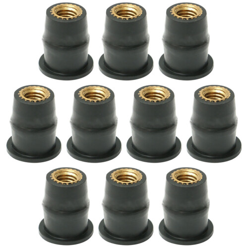 10St Gummikugeln Langlebige Windschutzscheibenmuttern Für Motorräder