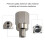 6-tlg. LS Master Adapter-Set 1/8 3/8 1/2 NPT Silber 4