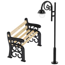 1 Set Mini Straatlantaarn Paal Diy Decoratie