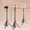 MC1192 Mini Tripod Stand 17.6lbs Load 5-Level Height Ball Head 1