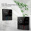 Schwarzer ABS Smart WiFi Programmierbarer Touchscreen-Thermostat, 95-240V 8