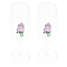 2Stk Elegant Weinglas Tragbar Cocktailglas