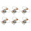6Pcs Silver Alloy Bunny Napkin Rings Easter Table Setting Accessories 7