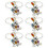 6Pcs Silver Alloy Bunny Napkin Rings Easter Table Setting Accessories 3