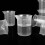 6St 100Ml PP Kunststoff Messbecher Mit Einteilung 9