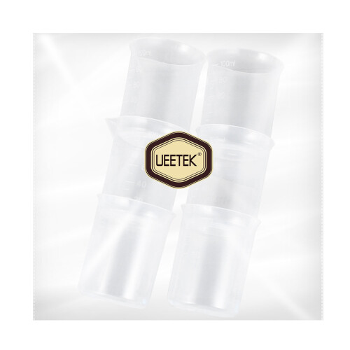 6St 100Ml PP Kunststoff Messbecher Mit Einteilung 2