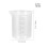 6St 100Ml PP Kunststoff Messbecher Mit Einteilung 2