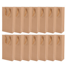 25St Kraftpapier Weintaschen Für Gastgeschenke Rotweinbeutel