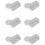 6Pcs Clear Plastic Model Storage Boxes for Small Figurines Display 6