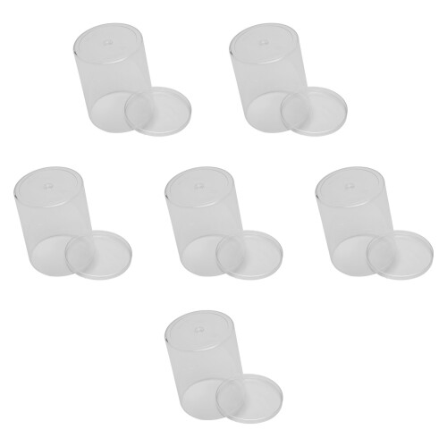 6Pcs Clear Plastic Model Storage Boxes for Small Figurines Display 2
