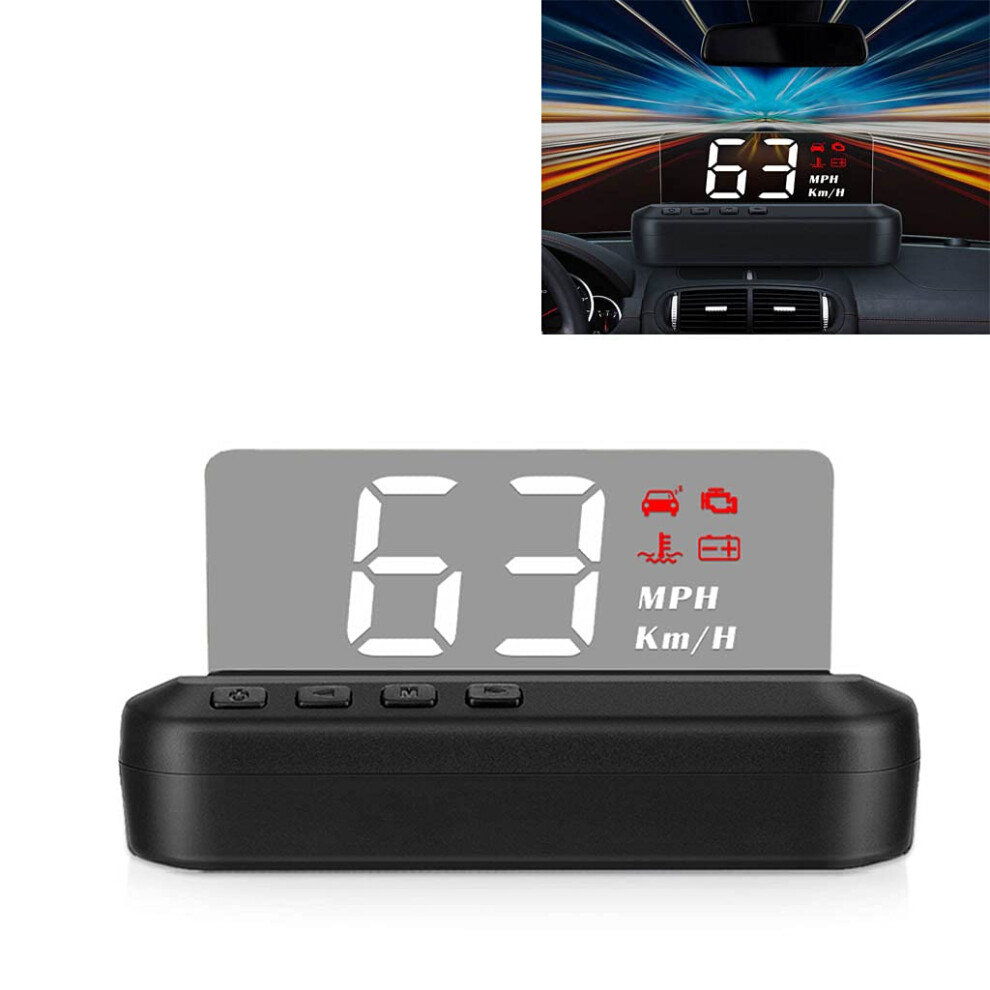 Car Hud Head-Up Display Car Projection Display Vehicle Information Display Speed Alert Driving Distance 9016109274717