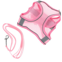 1 Set Hundegeschirr Mit Leine Atmungsaktiv Reflektierend