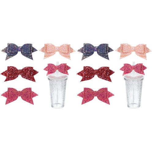 8 Bowknot Strohhalmtopper Zubehör Für 1