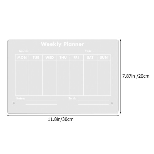 1 Set Transparent Acrylic Memo Writing Board 1