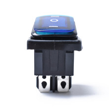 Rocker Schalter Ein Aus 6 12V DC Wasserdicht Selbsthaltend Blau