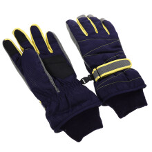 Cold Weather Gloves Windproof Waterproof Long Cuff For Skiing Blue Xl