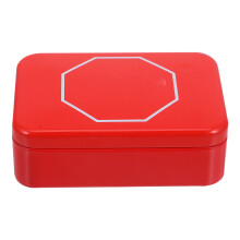 Tinplate Candy Box With Stop Sign Design Container Holder