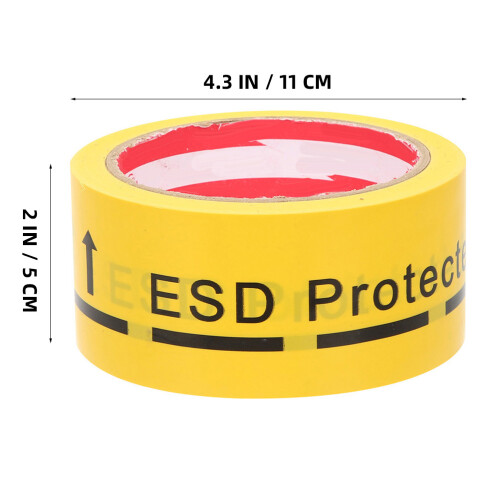 2 Rolls Caution Tape Safety Warning Decal Electrostatic 1