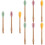 3 Sets 3Pcs Silicone Honey Dippers Sticks Assorted Colors 6