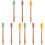 3 Sets 3Pcs Silicone Honey Dippers Sticks Assorted Colors 2