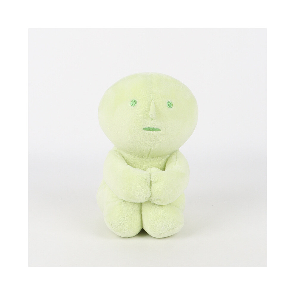 (Doll) Smiski Cute Seated Portrait Plush Toy Doll And Pendant For Giving Gift Green