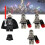 Vader Darth 4pcs 3 Storm Troopers Star Wars Mini Figure Building Block Decor Toy 6