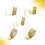 5 Diy Glitzerband Geripptes Polyester Geschenkband Gold 5