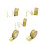 5 Diy Glitzerband Geripptes Polyester Geschenkband Gold 9