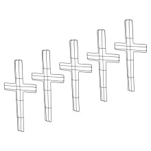 20Pcs Metal Wire Cross Shaped Wreath Frames for DIY Holiday Decor