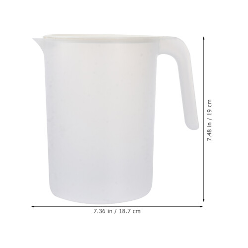 1St 2000Ml Kunststoff Getränkekanne Hitzebeständig Mit Griff 1